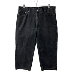 Levi's 550 デニムパンツ W42 ブラック リーバイス ジップアップ ビッグサイズ カジュアル ジーンズ 2510-41