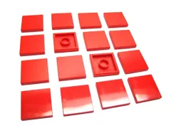 レゴ★未使用！赤色の２×２タイル１６点セット