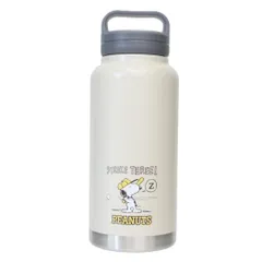 スヌーピー 保温保冷水筒 スクリューハンドル付マグボトル 1000ml BASE BALL ピーナッツ スケーター ランチグッズ キャラクター グッズ 