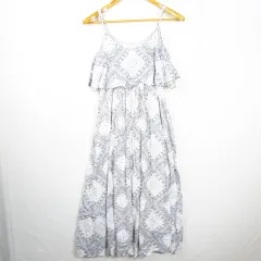 イェッカヴェッカ YECCA VECCA Editt キャミソール ワンピース マキシ丈 レーヨン F ホワイト ペイズリー kz10739