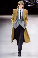 未使用 セリーヌ 46 エディスリマン期 キャメル チェスターコート 未使用品 CELINE by Hedi Slimane チェスターコート 46 未使用