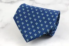 ディズニー ブランド ネクタイ ミッキー サッカー ドット PO  メンズ ネイビー Disney 【中古】