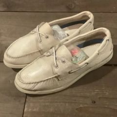 SPERRY TOP-SIDER スペリー トップサイダー レザーデッキシューズ 27.5cm ホワイト