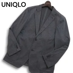 UNIQLO ユニクロ 通年★ 2B コンフォート テーラード ジャケット Sz.L メンズ 灰 グレー