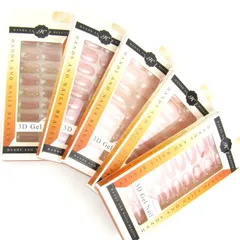 ハンズアンドネイルズ ネイルシール ワンタッチ3Dジェルネイル 未使用 箱キズ有 5点セット まとめて 大量 レディース