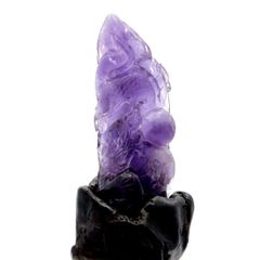 アメジスト 手彫り 龍 置物 台座付き 225g ブラジル バイーア州産 紫水晶 2024年 干支 辰年 竜 龍の置き物 たつ 風水 2月 誕生石 Amethyst Dragon 1点 彫刻 クリスマス 贈り物 ギフト プレゼント