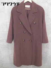 ■ CORDIER コルディア ダブル オーバーサイズ  コート サイズ38 ボルドー系 レディース  【中古】 【1002800670697】