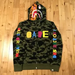 ★XL★ READYMADE × BAPE camo タイガー シャーク パーカー Tiger shark full zip hoodie エイプ ベイプ アベイシングエイプ 迷彩