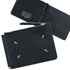 メゾンマルジェラ 財布 二つ折り マネークリップ Maison Margiela 4STITCH FOLD MONEY CLIP WA SA1UI0022 P4455 T8013 4ステッチ ブラック レザー 本革