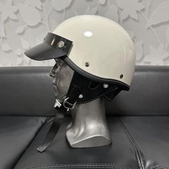 ショーティー　アイボリー　Lサイズ　ハーフヘルメット　BELL TT&CO 60s BELL SHORTY ハーフヘルメット 7 3/8 目深加工済み ☆ 60