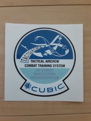TOPGUN トップガン TACTS/ACMI CUBIC  85mm ステッカー