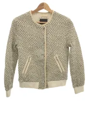 DENHAM デンハム EDESSA STITCH JACKET SC ノーカラーステッチジャケット アイボリー XS 02-15-01-20-001