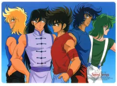 「聖闘士星矢」販促用紙製Ｂ５サイズ下敷き（非売品・新品・当時モノ） 聖闘士星矢」販促用紙製B5サイズ下敷き（非売品・新品・当時