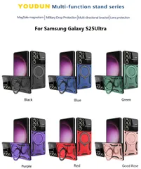 Galaxy S25 Ultra 360度回転ケース SM-S9380 スタンド カバー マグセーフ対応 SM-S938B/DS耐衝撃 スタンド付き 半透明