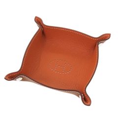 新品同様 エルメス ヴィドポッシュ ミニ トレー トリヨンクレマンス テールバテュー フォーブ C刻印 ブラウン 0131 HERMES
