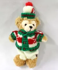 【中古】ぬいぐるみ ダッフィー(セーター) ぬいぐるみバッジ 「ハーバーサイド・クリスマス2009」 東京ディズニーシー限定