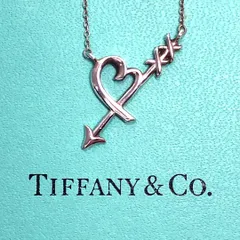 【美品・箱付】Tiffany ティファニー／パロマ・ピカソ ラビングハート アロー ネックレス／SV925／シルバー