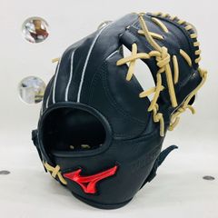 ミズノ　MIZUNO　WILL DRIVE U-PLUS　1AJGR32710　軟式用　投手・内野兼用できる　ブラック　即実践可能型付け済み