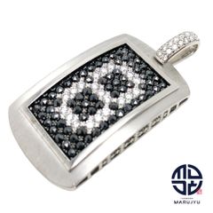 YUKIZAKI ユキザキ K18WG 18金ホワイトゴールド ブラックダイヤ2.15ct ダイヤ0.96ct 8 エイト 八 ペンダントトップ チャーム ジュエリー アクセサリー