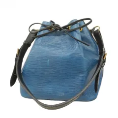 【鑑定済】ルイヴィトン　エピ　プチノエ　ショルダーバッグ　ハンドバッグ　ブルー ルイヴィトンプチノエ トリコロール 14127 ブルー/グリーン