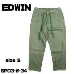 EDWIN ボトムス デニム ジーンズ 綿84％ ポリエステル16％ グリーン 送料無料 古着