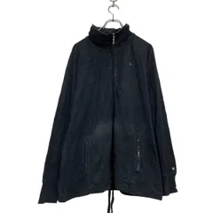 champion ジップアップ ロゴ スウェット パーカー XL ブラック シルバー チャンピオン ビッグサイズ レトロ 古着卸 アメリカ仕入 a603-5294