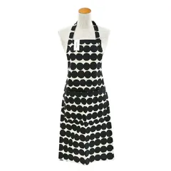 新品 マリメッコ marimekko エプロン Rasymatto ラシィマット ブラック 73645 073645 890 北欧雑貨 北欧デザイン 【クロネコゆうパケット】のサムネイル