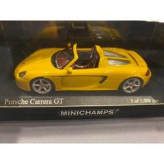 Porsche Carrera GT 2003 色：Yellow メーカー：ミニチャンプス 新品未使用 1/43ミニカー