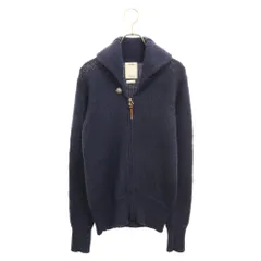 VISVIM (ヴィスヴィム) 13AW STURGIS SWEATER F.Z ジップアップショールカラー ウール ニット セーター コンチョ付き ネイビー 0113205012005のサムネイル