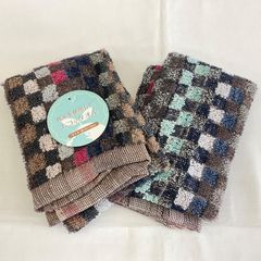お買い得　残糸を使用したエコなタオル　２枚セット