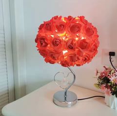 テーブルランプ 薔薇  バラ インテリア ベッドライト デスク LED