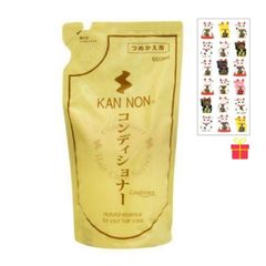 観音温泉 コンディショナー 詰替用 600ml【6個セット】【金運招き猫シール1枚付】観音温泉水配合 はちみつ ヘアケア 温泉コスメ