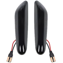 BMW サイドマーカー シーケンシャル E60 E61 E81 E82 E83 E84 E90 流星 ウインカー 社外品 汎用 (スモークレンズ) [スモークレンズ]のサムネイル