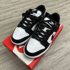 23.5cm W NIKE DUNK LOW WHITE BLACK