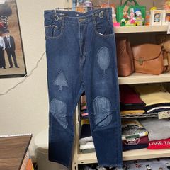 良品 Ne-net  ネネット セルビッチ パッチワーク デニム   ジーンズ ブルー サイズ1 ダサ可愛い 存在感◎  NE53FF048