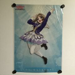 X2270 ◆ 미개봉품 와타나베 요 러브라이브 선샤인 The School Idol Movie Over the Rainbow 예매권 특전 A3 사이즈 클리어 포스터