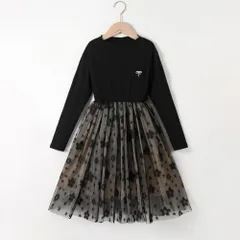 ☆ ロング ☆ 150cm ☆ 女の子 キッズ フォーマル ワンピース 発表会 ワンピース キッズ 半袖ワンピース こども服 かわいい 可愛い おしゃれ ピアノ発表会 チュール スタンドカラー フォーマル フォーマルワンピース パーティ 結婚式 セレモニー