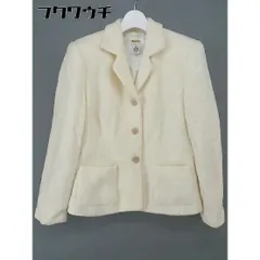 ◇ TALBOTS タルボット 肩パット 3B ウール 長袖 ジャケット ブレザー サイズ 6 アイボリー レディース  【中古】 【1202160008233】