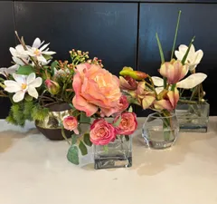 最終お値下げ　美品　エミリオロバ　薔薇＆多肉植物　２個セット 最終お値下げ美品エミリオロバ薔薇＆多肉植物2個セット