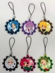 【中古】ストラップ(キャラクター) [単品] 特製ラバーストラップ6キャラセット 「PS Vitaソフト CLOCK ZERO ～終焉の一秒～ ExTime アニメイト限定セット」 同梱特典
