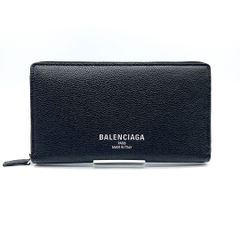 バレンシアガ BALENCIAGA　日本限定　Credit コンチネンタル　ジップウォレット　ブラック
