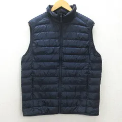 U■ユニクロ/UNIQLO ウルトラライトダウンベスト【XL】紺/men's/M5【中古】■