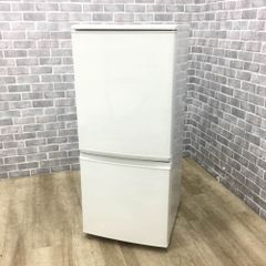 【リユース保証付き】 シャープ 冷蔵庫 2ドア 137L つけかえどっちもドア SJ-D14C-W 