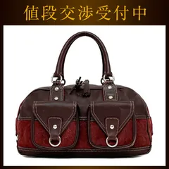 ロエベ ハンドバッグ ec-21990 ボルドー アナグラム