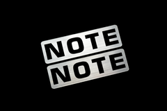 EE-720-2 NOTE 銀黒 アクリル2層 ステッカー 日産 ノート E11 E12 E13 Eパワー e-power 前期 後期 モデリスタ 2枚1セット
