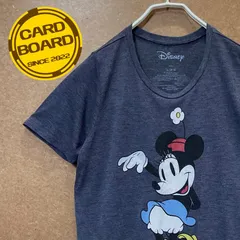 US古着 ミニーマウスMINNIE MOUSE ディズニーDisney 半袖tシャツ ブルーグレーL