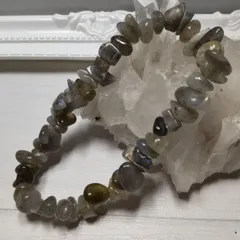 パワーストーン　ラブラドライトさざれ石ブレスレット