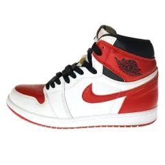NIKE (ナイキ) AIR JORDAN 1 RETRO HIGH OG Heritage 555088-161 エアジョーダン レトロ ヘリテージ ハイカットスニーカー レッド/ホワイト US9.5/27.5cm