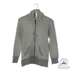 【訳アリ】earth music＆ecology アースミュージックアンドエコロジー トップス パーカー 紐付き フルジップ ポケット付き 長袖 レディース グレー M 901-11741 送料無料 古着