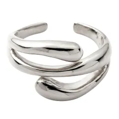 【シルバー×フリーサイズ】[Cream dot. クリームドット公式] イヤーカフ レディース  リングカフ 金属アレルギー ニッケルフリー イヤーカフ 2way 大きいサイズ イヤカフ ドロップ メタル 変形 オープンリング 大人 上品  